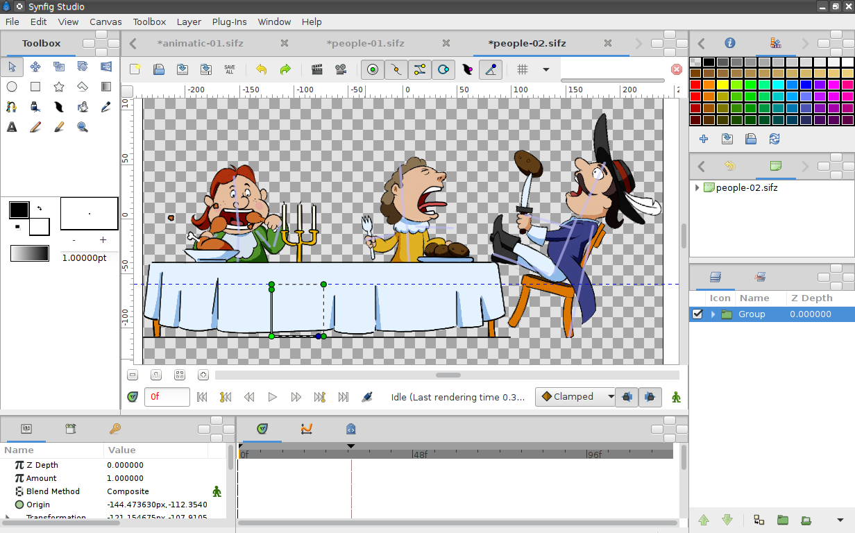 animation in synfig